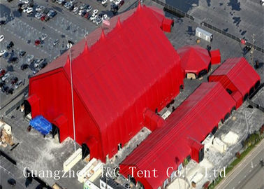 샌드위치 패널 벽을 가진 빨간색 결혼식 사건 천막 가벼운 구조 강철 구조물