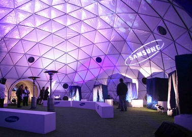 8m 직경 무거운 특별한 옥외 알루미늄 지오데식 돔 천막, 큰 돔 천막