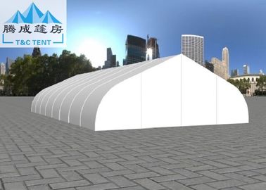 20x40m 백색 PVC 곡선 공간 저항하는 500명의 사람들 Seater 바람을 Wedding를 위한 알루미늄 구조 천막