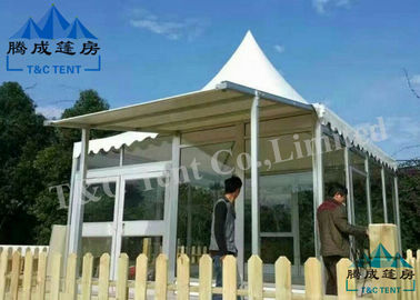 크기 연약한 PVC 벽/유리벽을 가진 직류 전기를 통한 투명한 호텔 종 천막